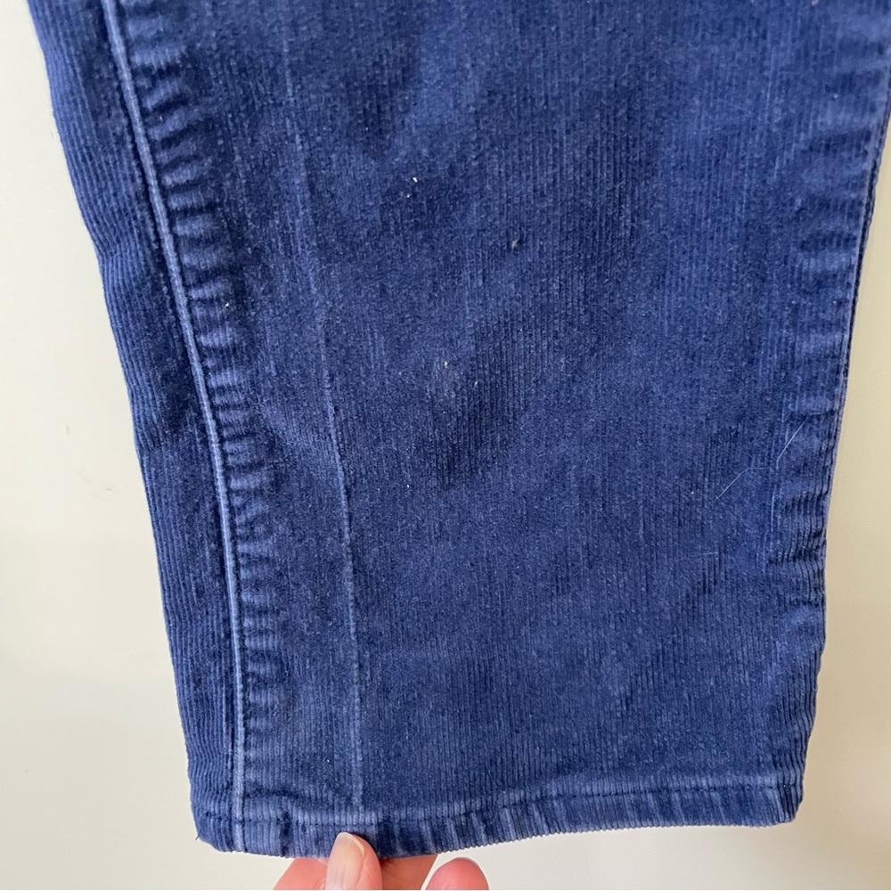 Lands' End Women’s Blue Corduroy Mid Rise Straight-Leg Pants, size 10 - Picture 12 of 14